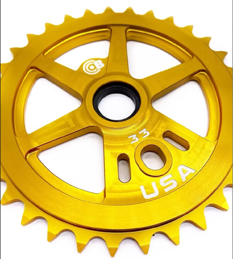 Bullseye 33T Sprocket - Gold