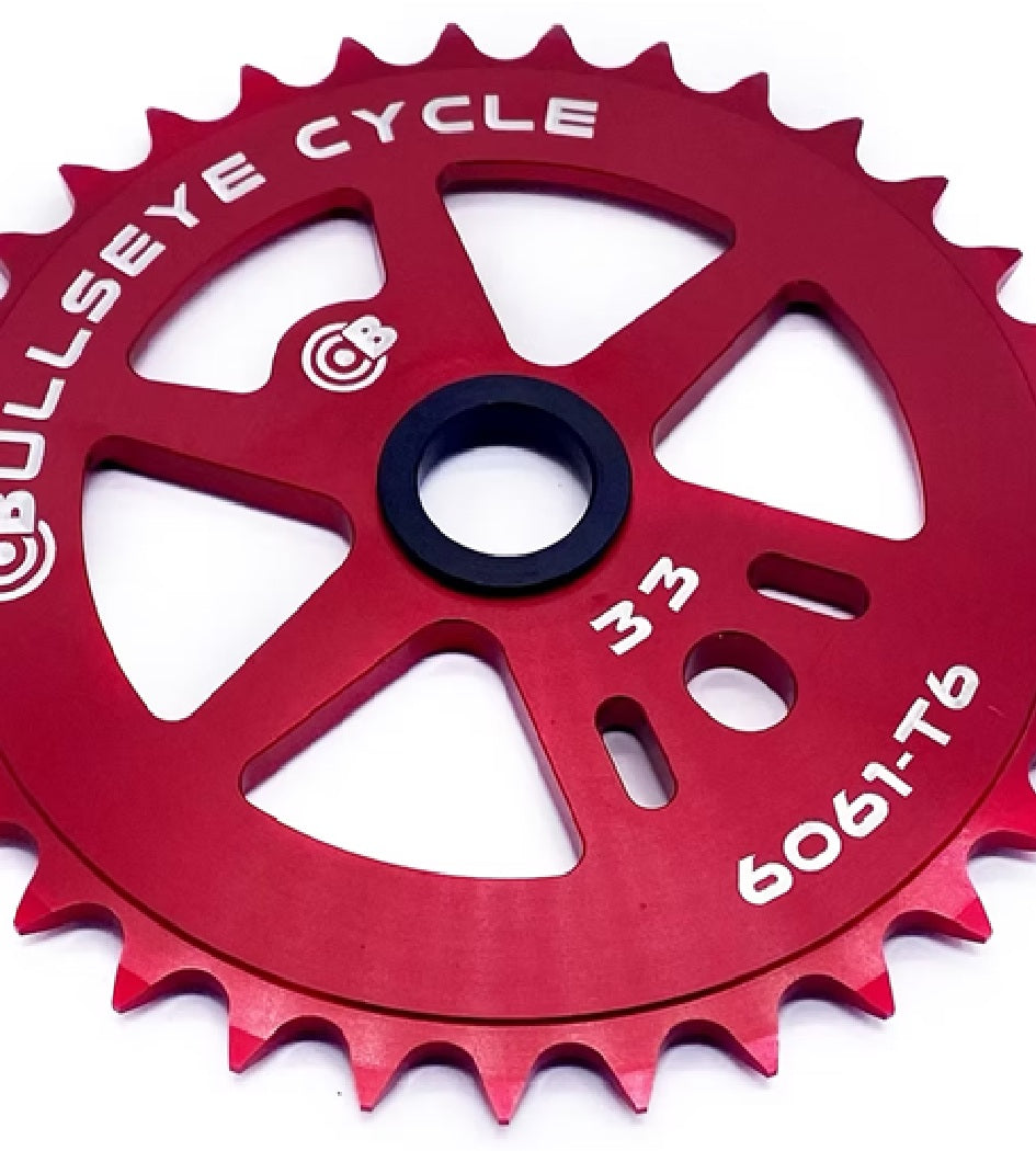Bullseye 33T Sprocket - Red