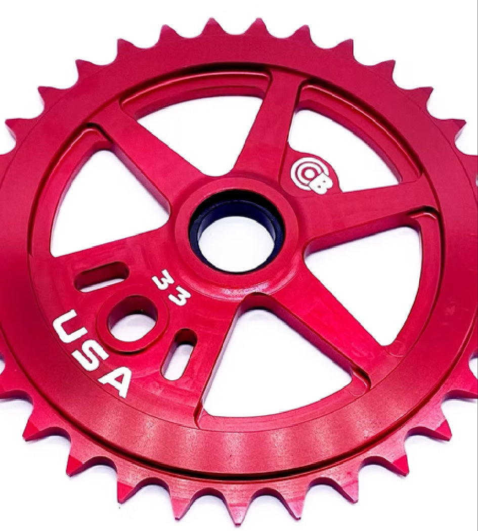 Bullseye 33T Sprocket - Red