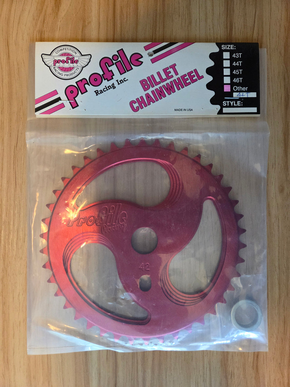 Profile 42t Ripsaw II Sprocket - Red