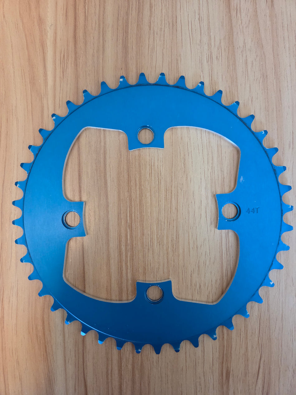 Tangent 44t Chainring 4-Bolt 104bcd - Blue