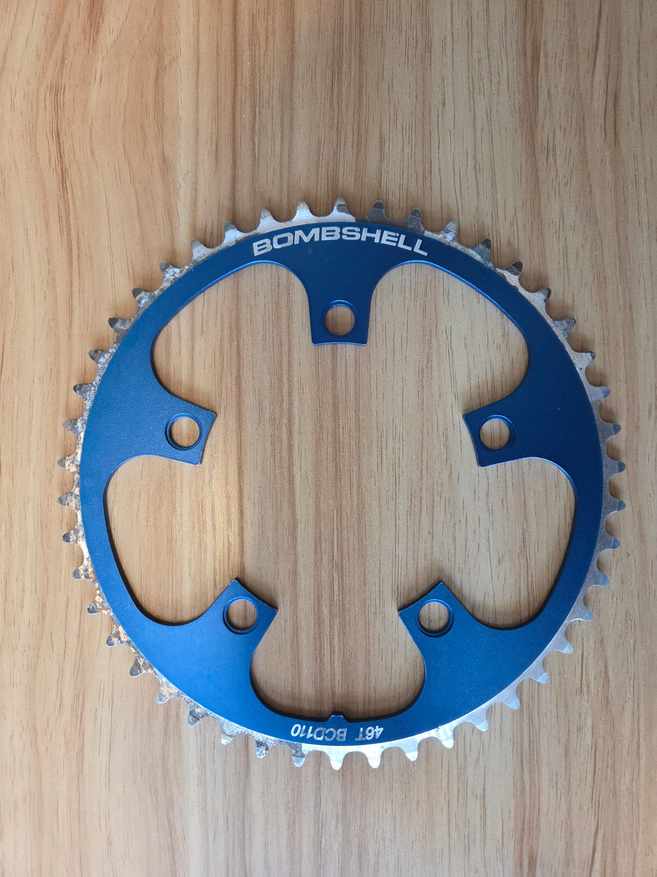 Bombshell 46t Chainring 5-Bolt 110bcd - Blue