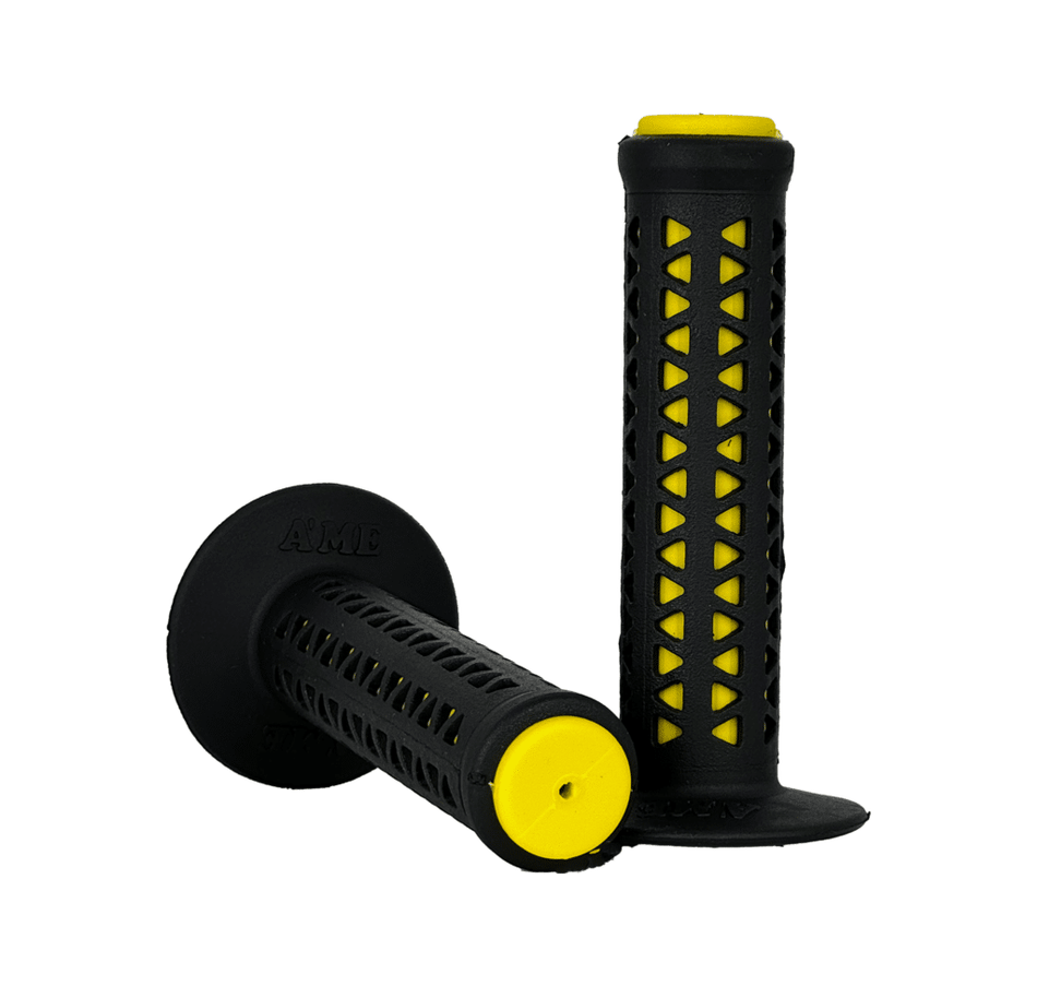AME Unitron Grips - Black over Yellow