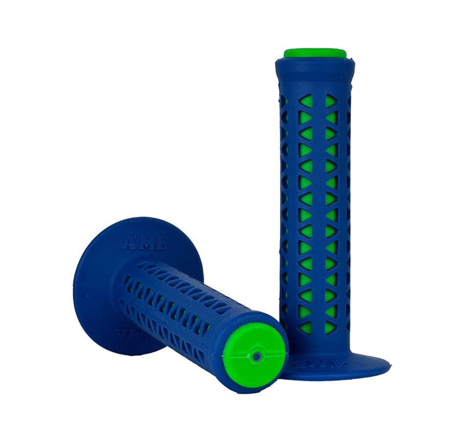 AME Unitron Grips - Blue over Green