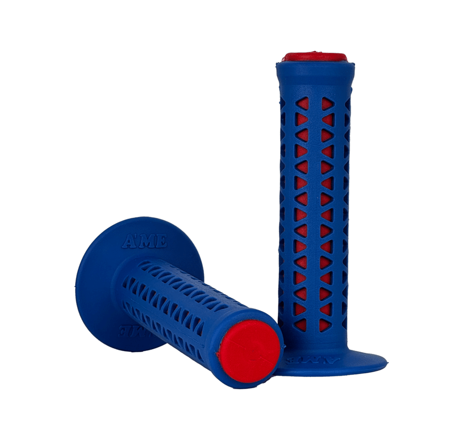 AME Unitron Grips - Blue over Red
