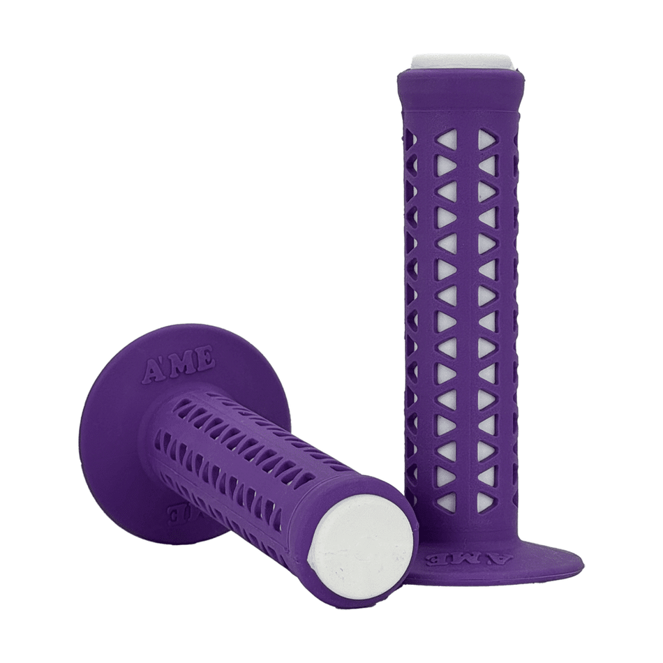 AME Unitron Grips - Purple over White