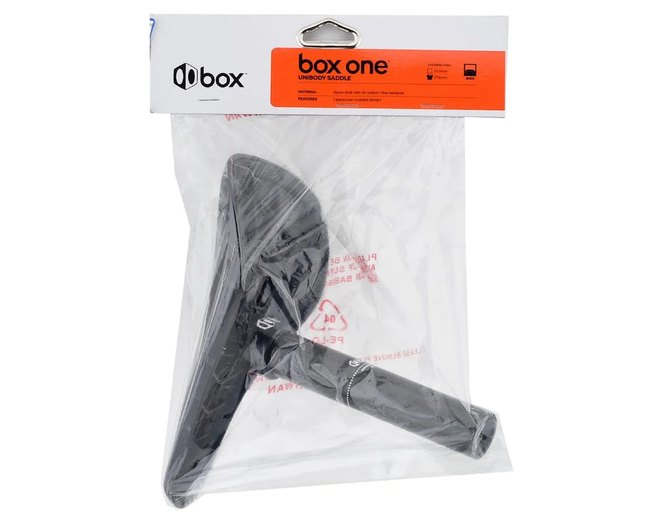 BOX One Carbon BMX Seat/Post Combo Pro 27.2mm - Black