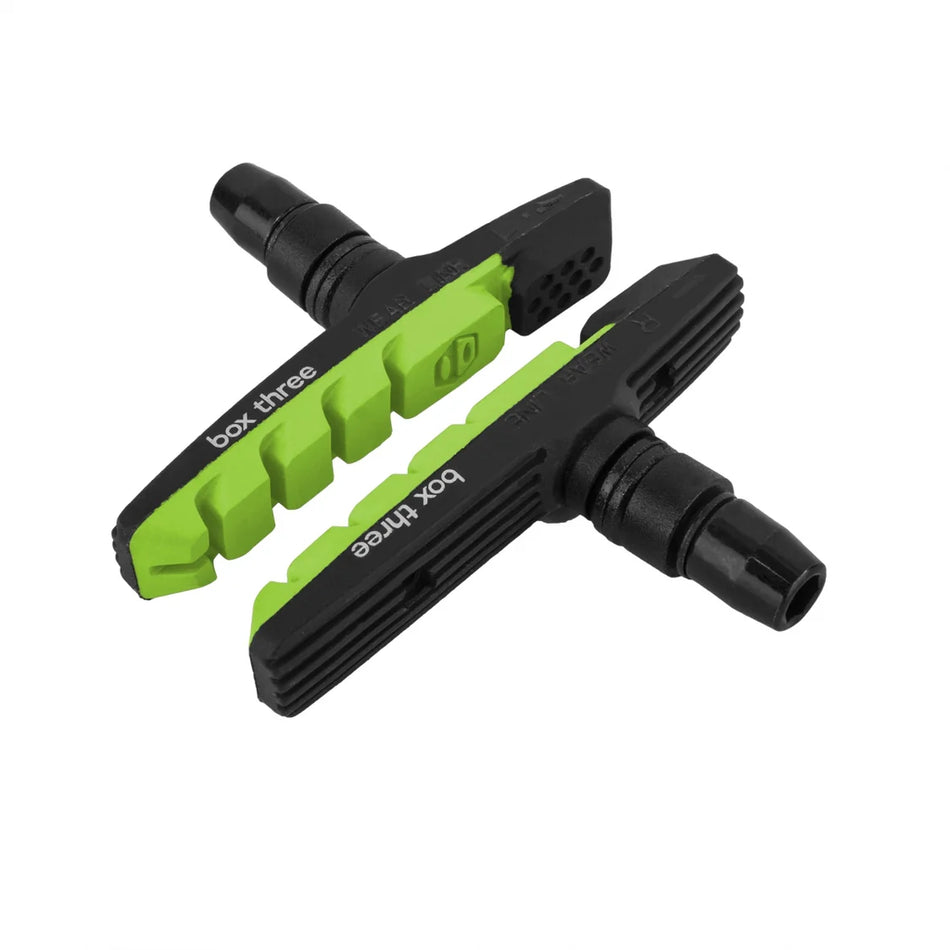 Box Three Airflow 70mm Brake Pads - Black  & Green