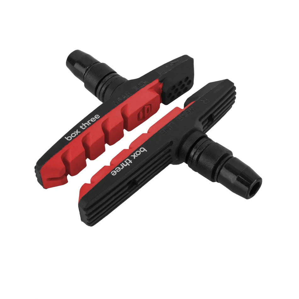 Box Three Airflow 70mm Brake Pads - Black  & Red