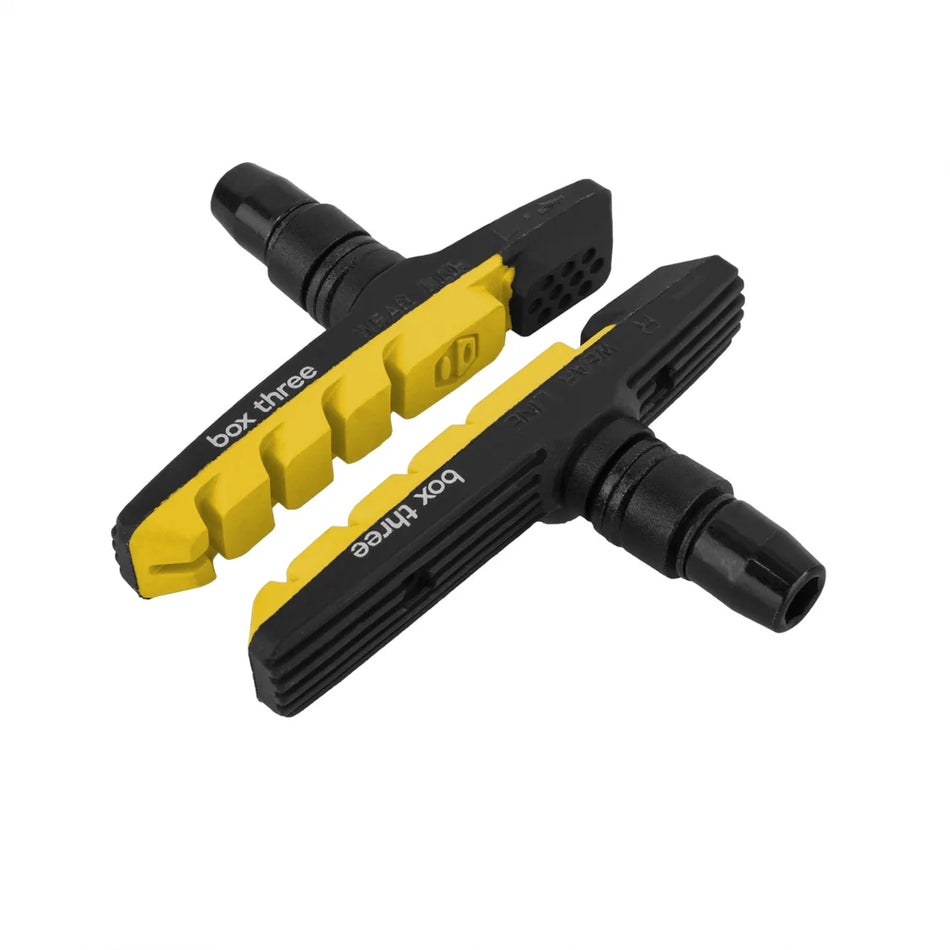 Box Three Airflow 70mm Brake Pads - Black  & Yellow