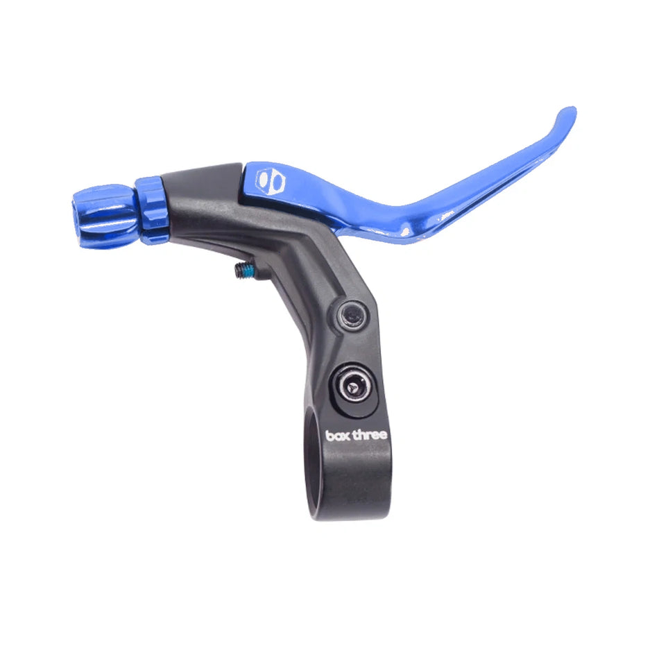 Box Three V-Point BMX V-/Mech Disc Brake Lever - Long Reach - Blue