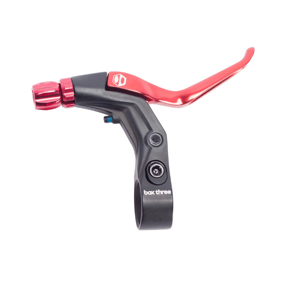 Box Three V-Point BMX V-/Mech Disc Brake Lever - Long Reach - Red