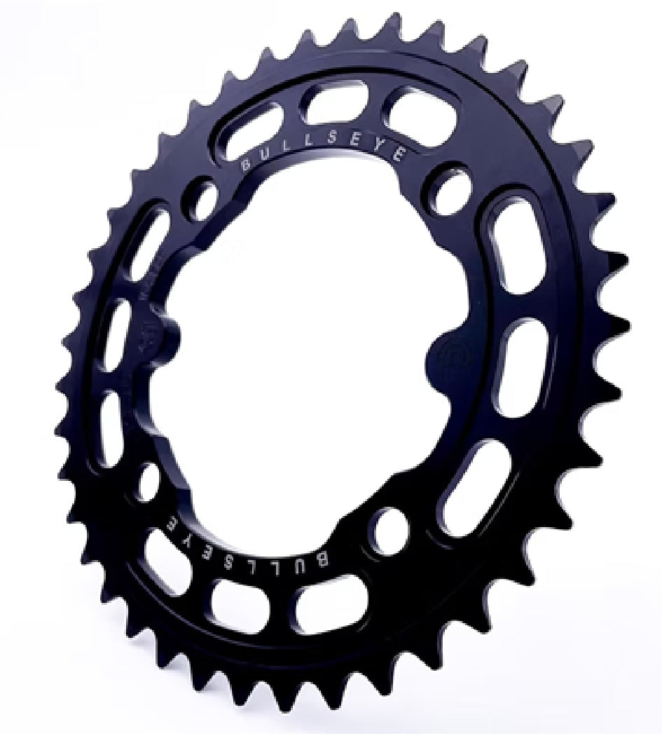 Bullseye 44t Elite 4-Bolt Chainring 104bcd - Black