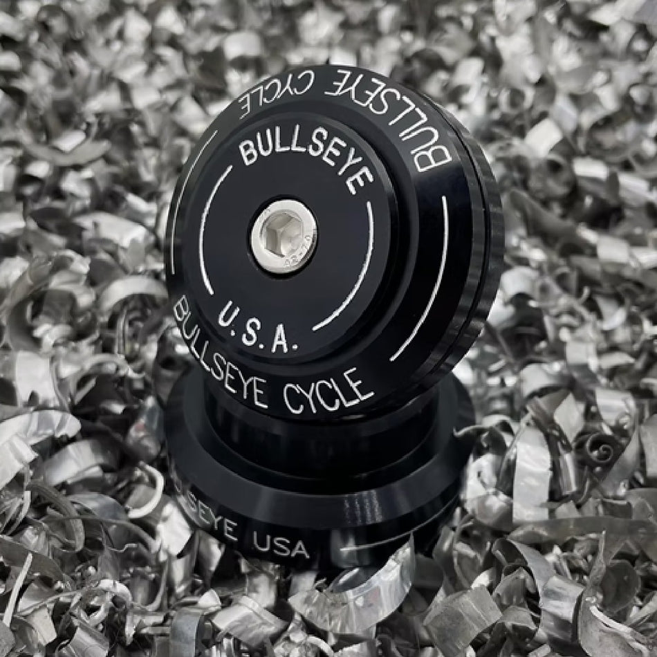 Bullseye 1 1/8" Flat Side Headset - Black