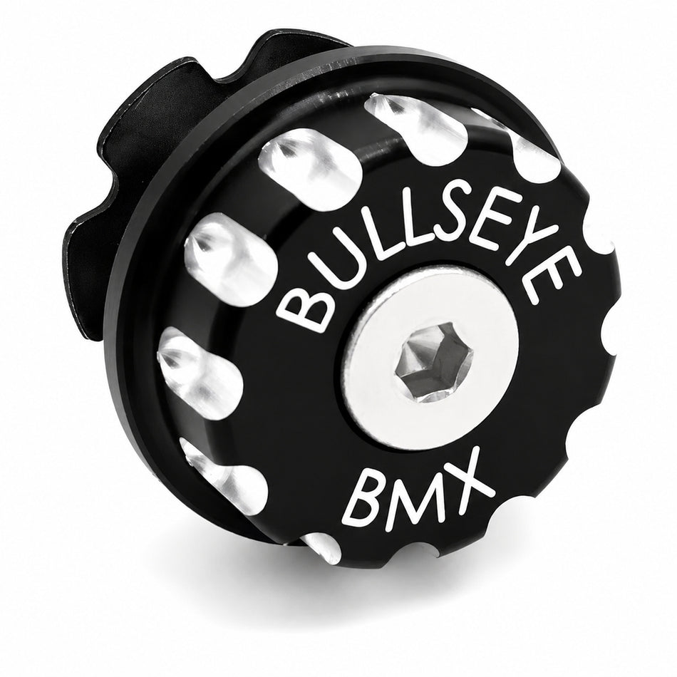 Bullseye Elite Gas Cap Stem Cap - Black