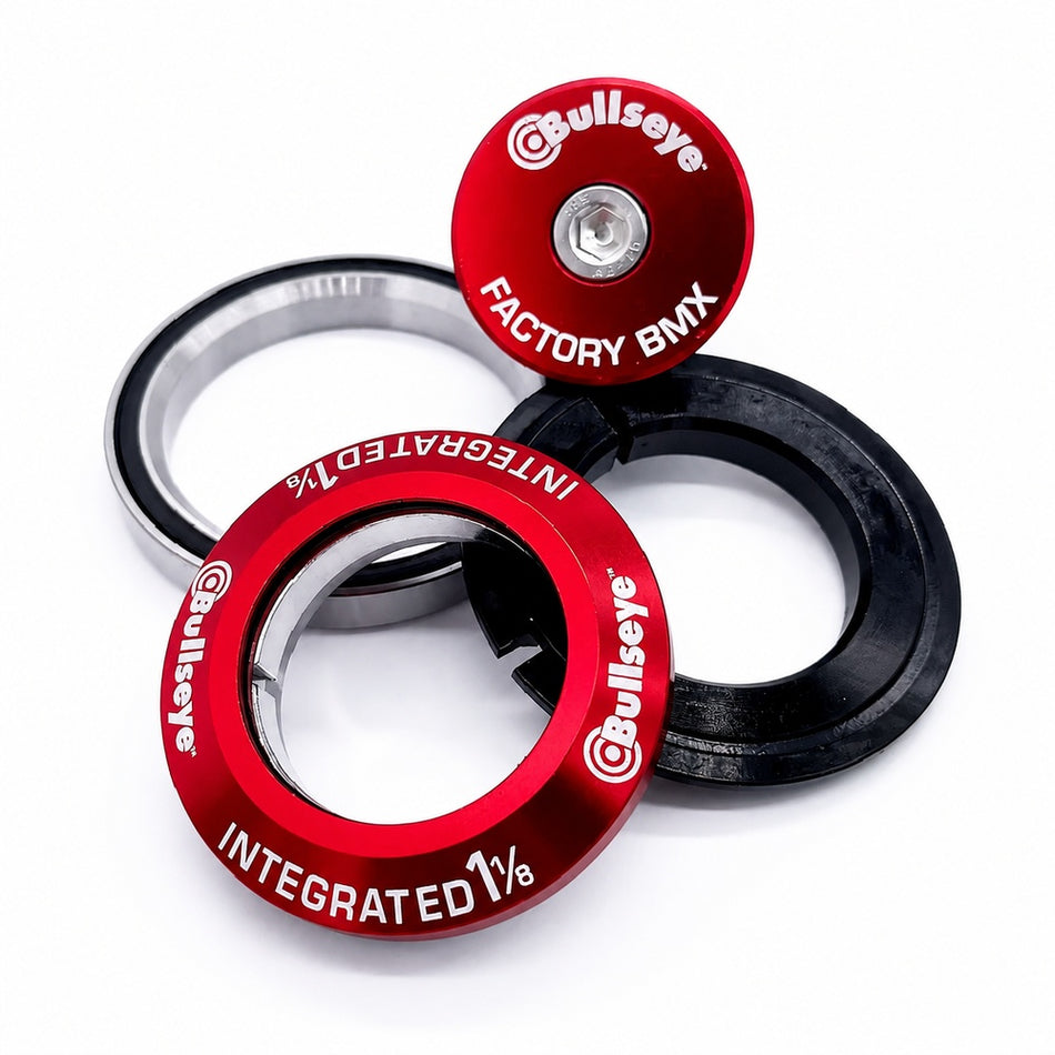 Bullseye 1 1/8" Integrated Headset - Red