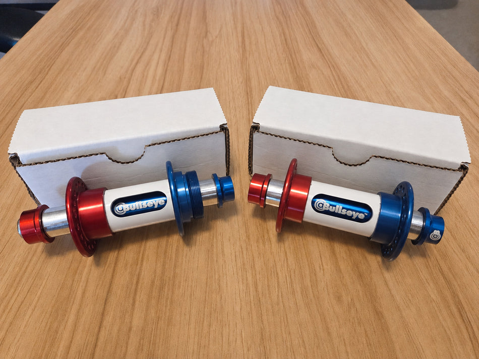 Bullseye 36h Retro Slotted Patriot BMX Hubs - Red White Blue