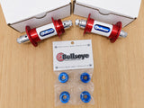 Bullseye 36h Retro Slotted Patriot BMX Hubs - Red White Blue