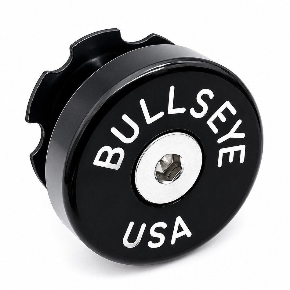 Bullseye Elite Fat Cap Stem Cap - Black