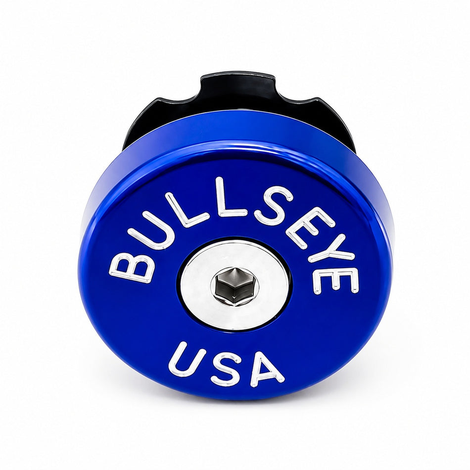 Bullseye Elite Fat Cap Stem Cap - Blue