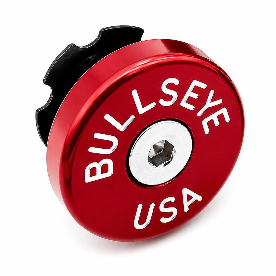 Bullseye Elite Fat Cap Stem Cap - Red