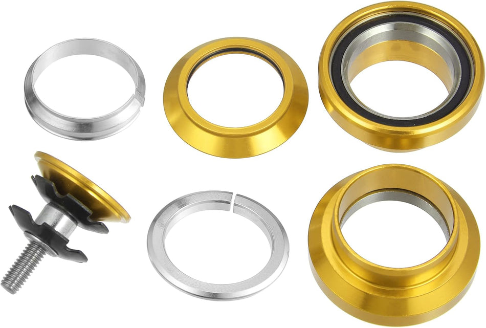 Coastline BMX 1 1/8" Sealed Bicycle Press-In Headset - Gold