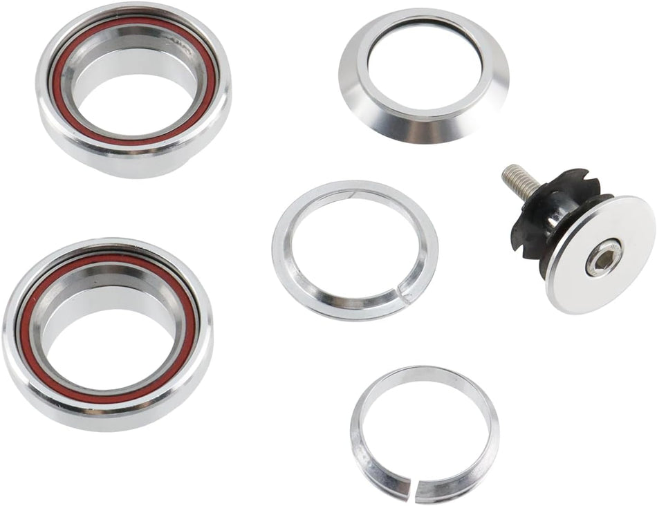 Coastline 1 1/8" Sealed Bicycle Headset - Polished Silver