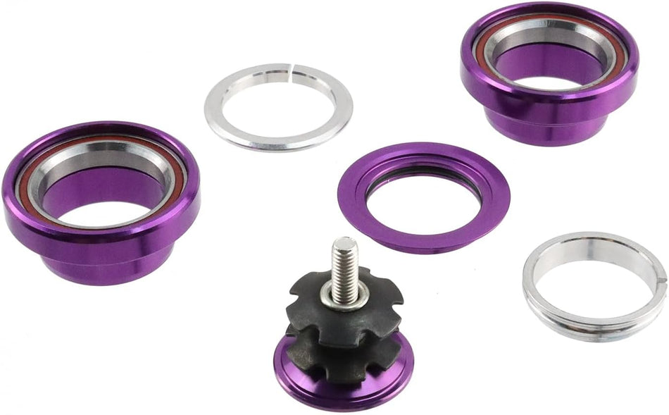 Coastline 1 1/8" Sealed Bicycle Headset - Purple