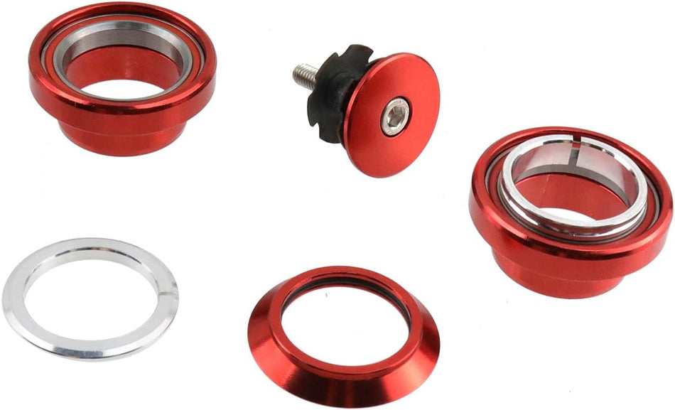 Coastline 1 1/8" Sealed Bicycle Headset - Red
