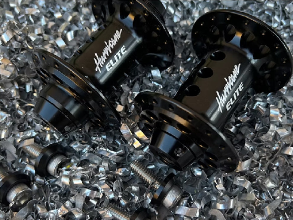 Bullseye 36h Hurricane Elite High Flange Sealed Hubs - Black