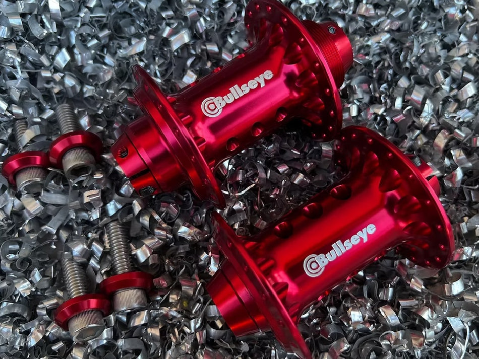 Bullseye 36h Hurricane Elite High Flange Sealed Hubs - Red