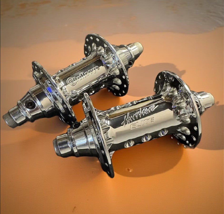 Bullseye 36h Hurricane Elite High Flange Sealed Hubs - Polished