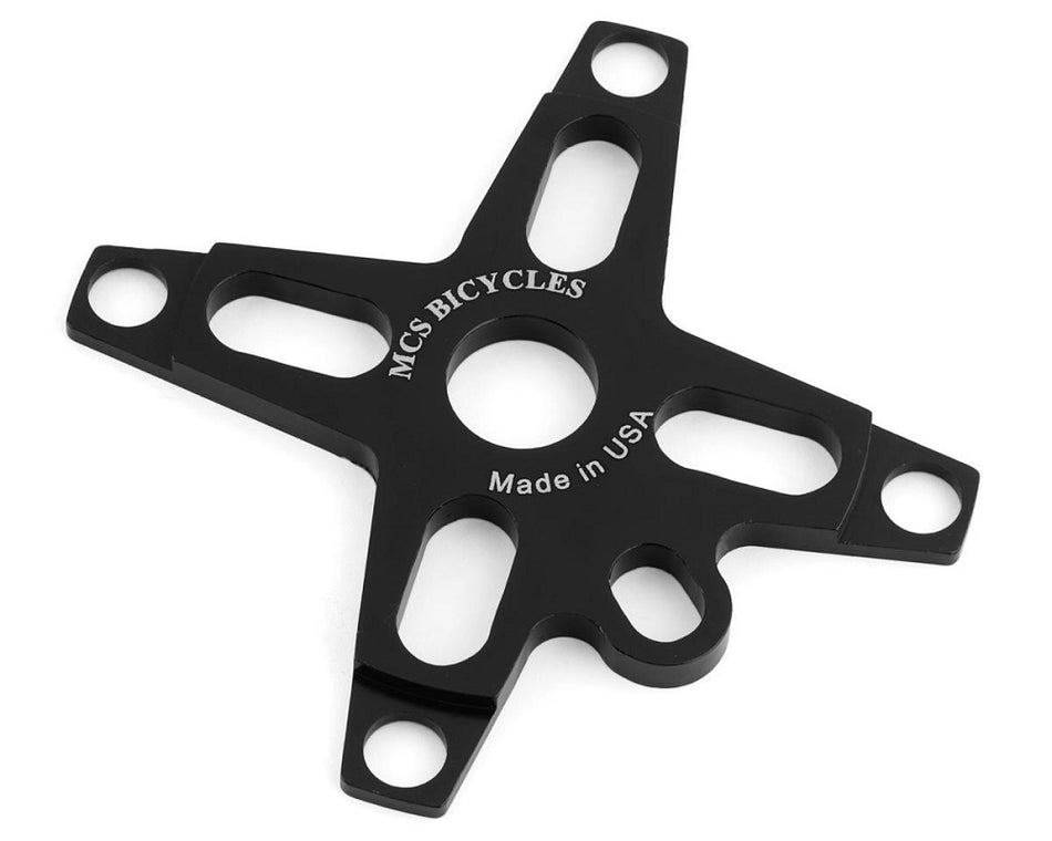 MCS Bolt-Drive BMX Aluminum Spider - 4-bolt - 104mm - 19mm - Black