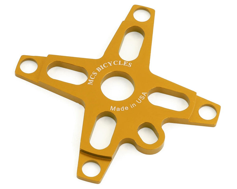 MCS Bolt-Drive BMX Aluminum Spider - 4-bolt - 104mm - 19mm - Gold