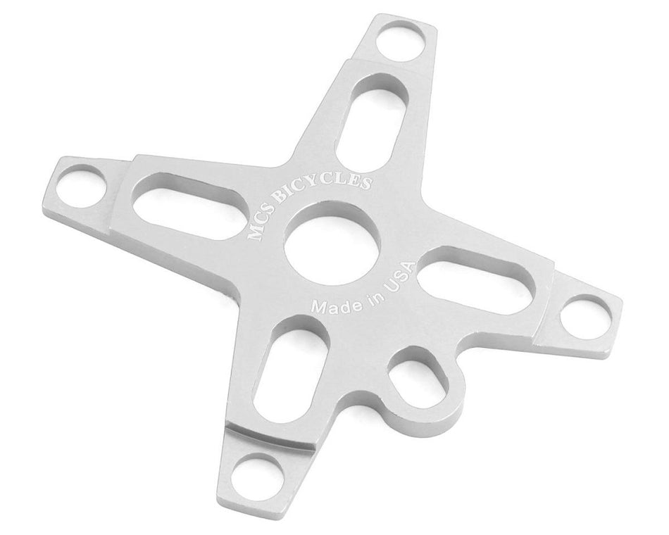 MCS Bolt-Drive BMX Aluminum Spider - 4-bolt - 104mm - 19mm - Silver