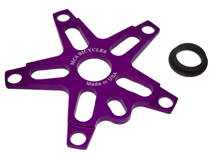 MCS Bolt-Drive BMX Aluminum Spider - 5-bolt / 110mm - Purple