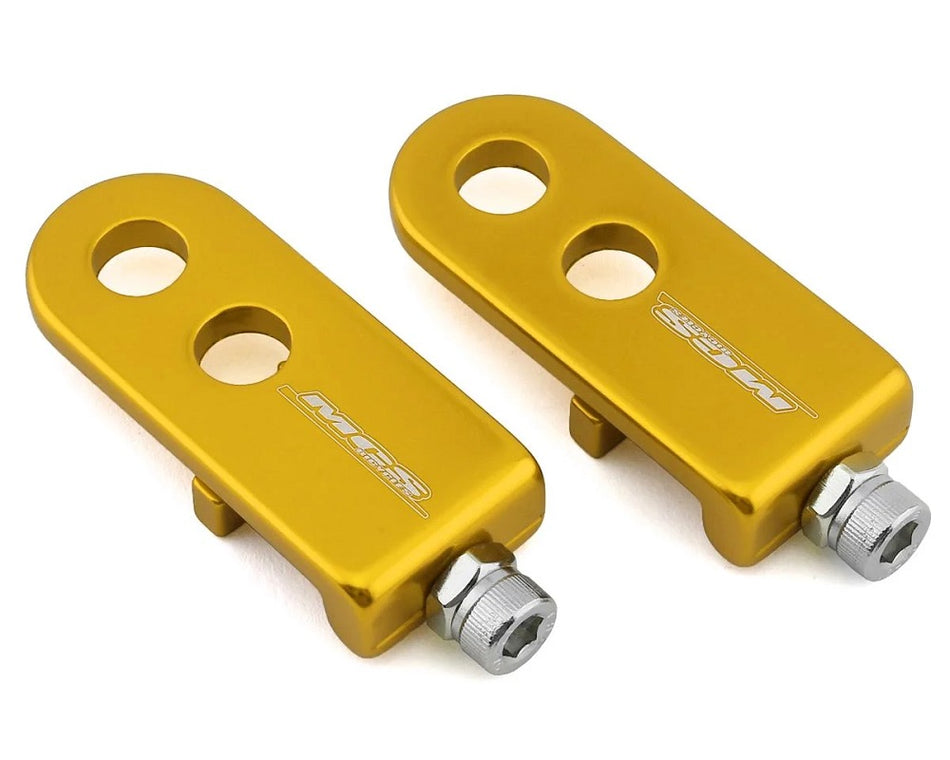 MCS BMX Chain Tensioners - 3/8" - Pair - Gold