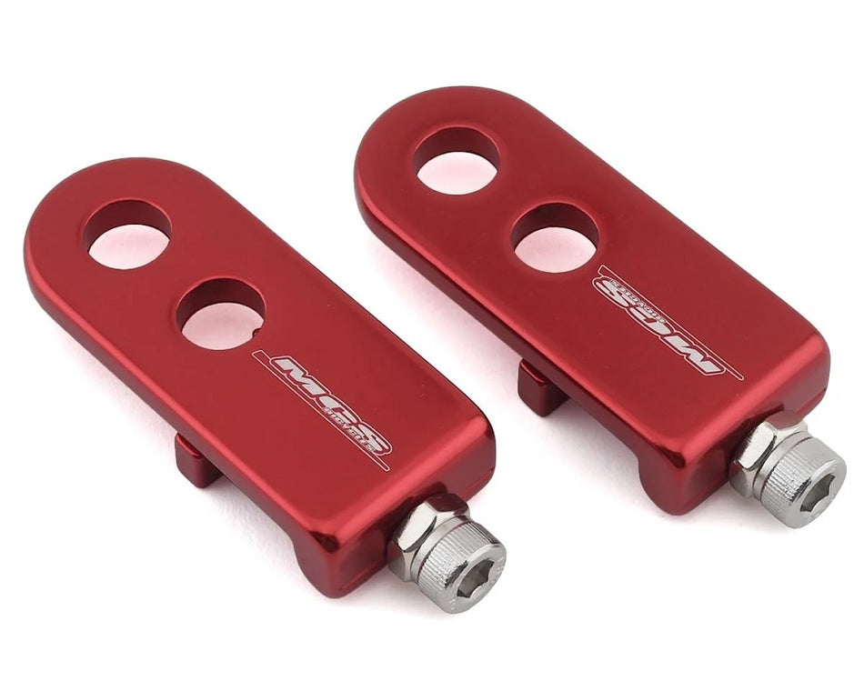 MCS BMX Chain Tensioners - 3/8" - Pair - Red