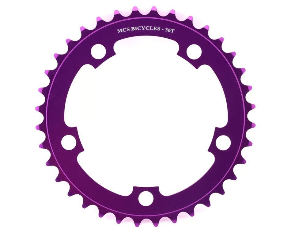 MCS 36t BMX Chainring - 110mm - 5-bolt - Purple