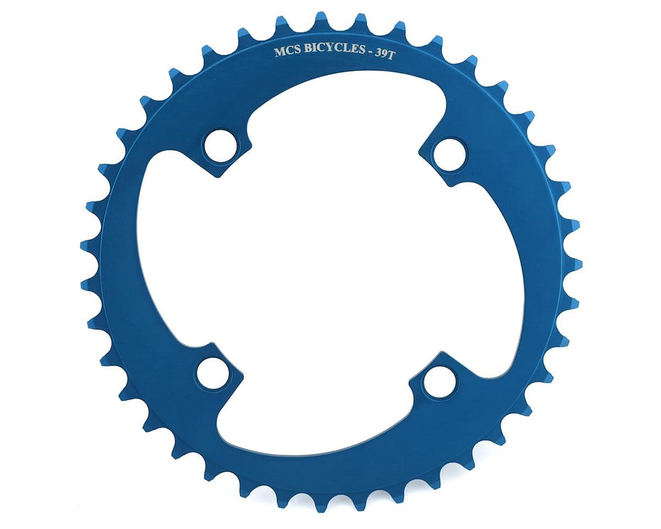 MCS 39t BMX Chainring - 104mm - 4-bolt - Blue