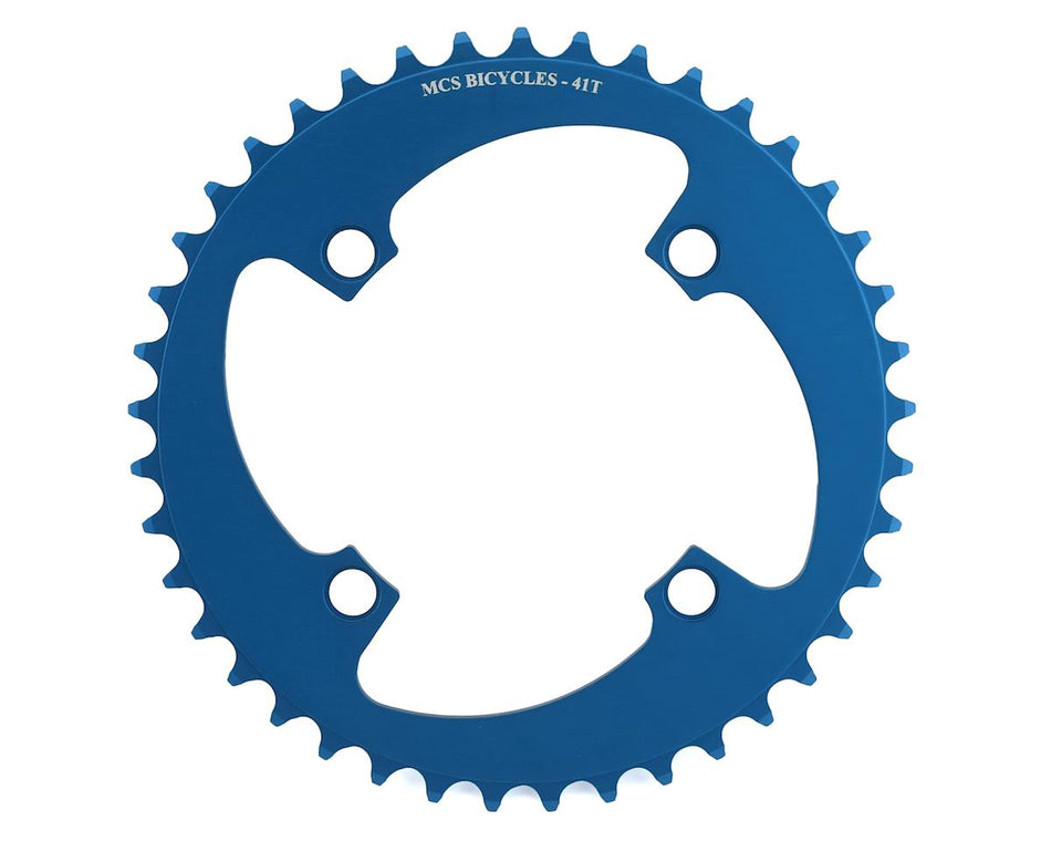 MCS 41t BMX Chainring - 104mm - 4-bolt - Blue