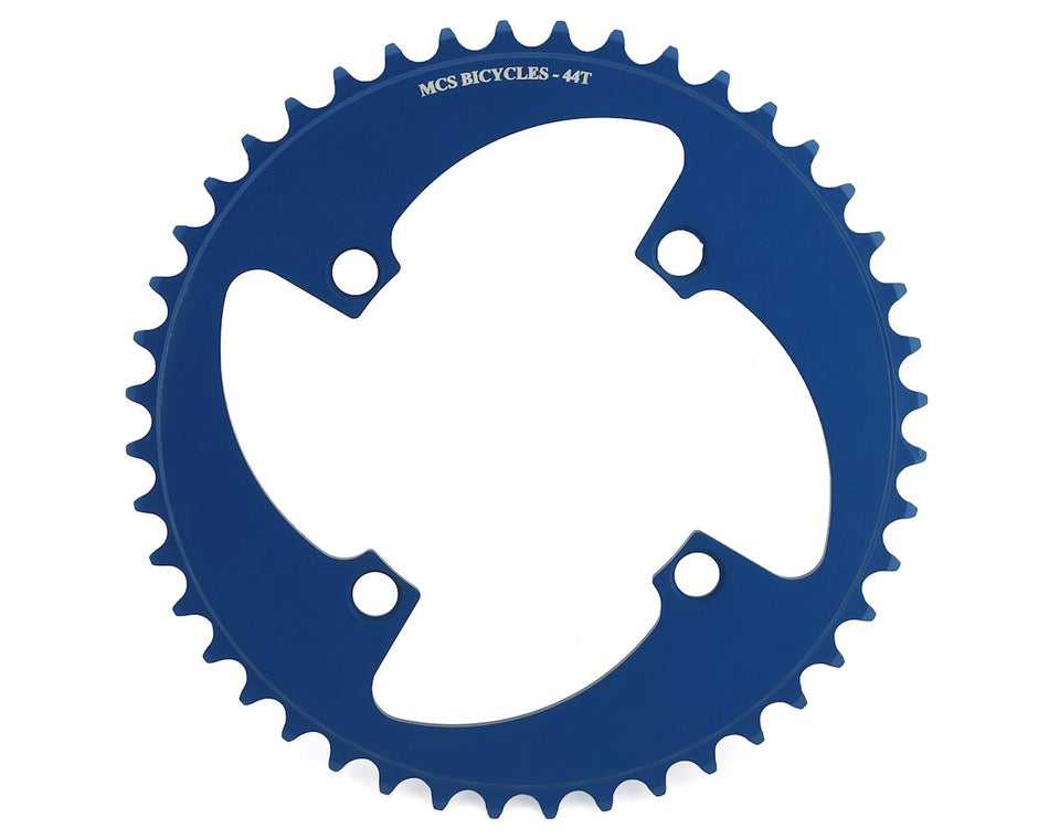 MCS 44t BMX Chainring - 104mm - 4-bolt - Blue