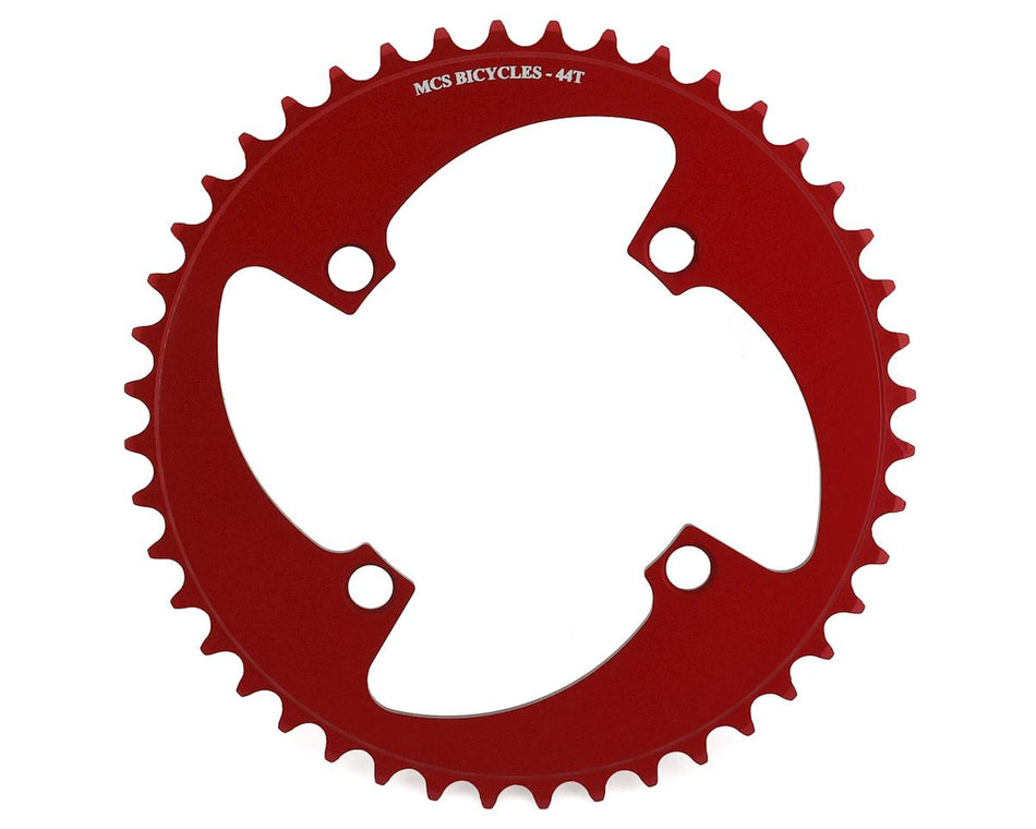 MCS 44t BMX Chainring - 104mm - 4-bolt - Red