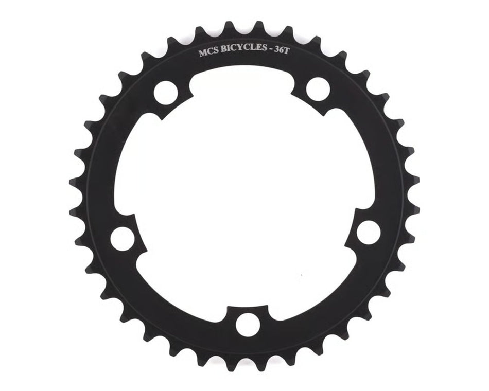 MCS 36t BMX Chainring - 110mm - 5-bolt - Black