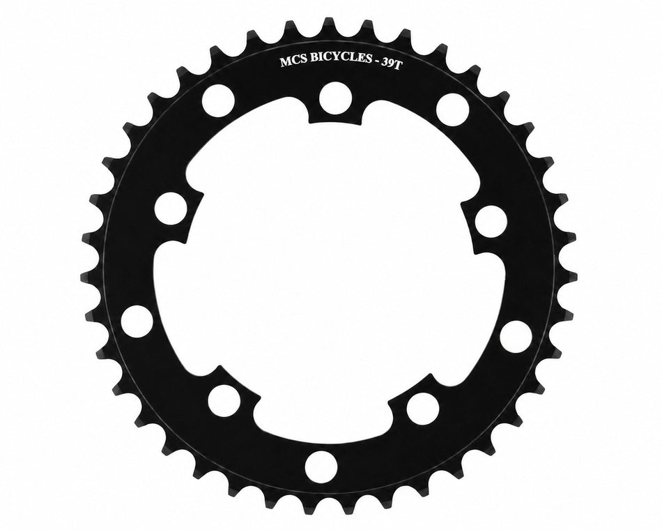 MCS 39t BMX Chainring - 110mm - 5-bolt - Black