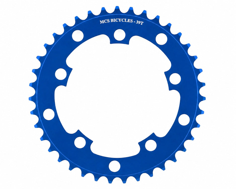 MCS 39t BMX Chainring - 110mm - 5-bolt - Blue