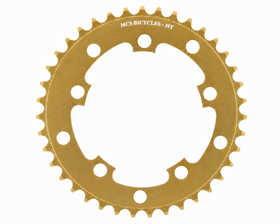 MCS 39t BMX Chainring - 110mm - 5-bolt - Gold