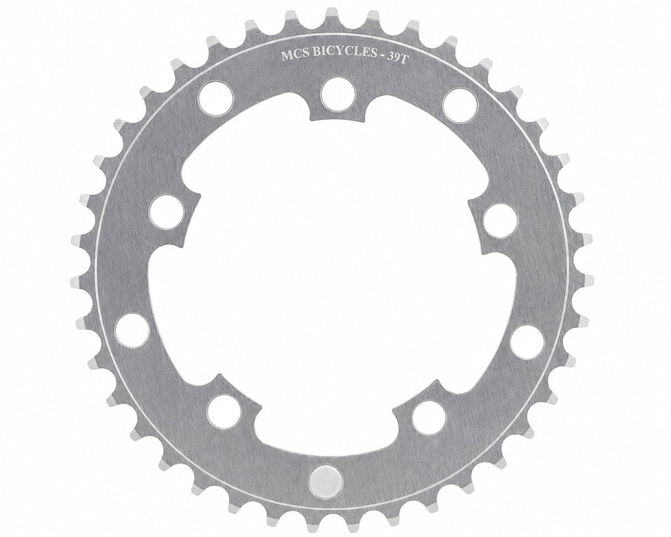 MCS 39t BMX Chainring - 110mm - 5-bolt - Silver