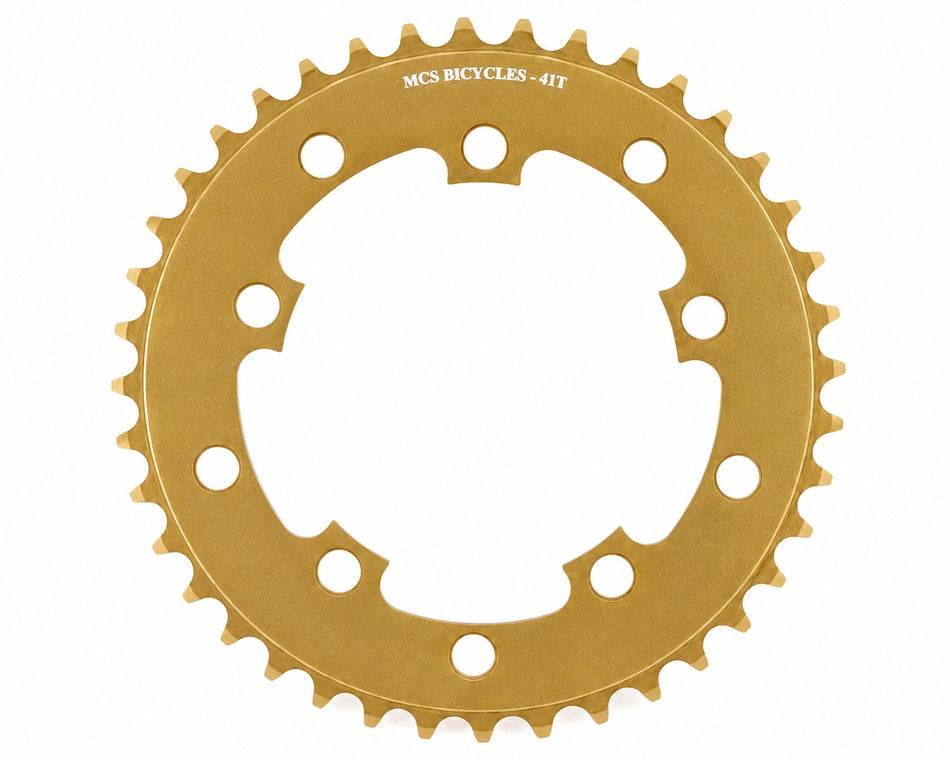 MCS 41t BMX Chainring - 110mm - 5-bolt - Gold