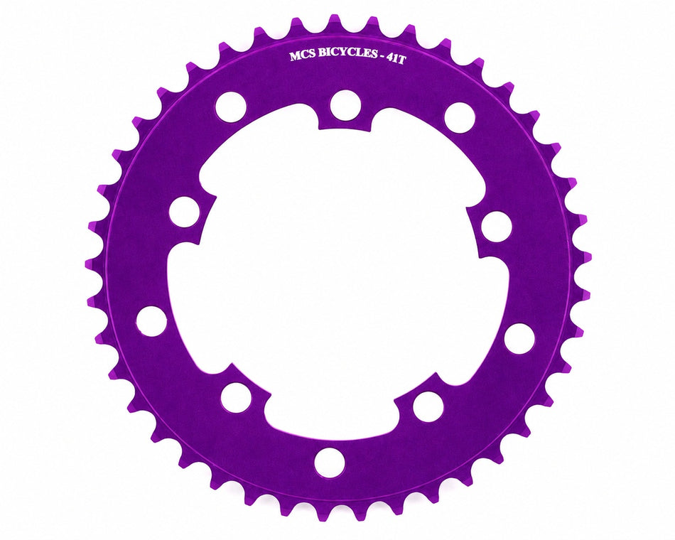 MCS 41t BMX Chainring - 110mm - 5-bolt - Purple